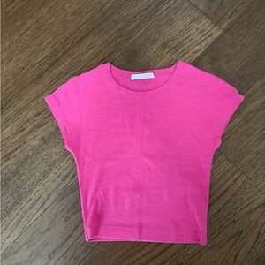 Zara Fuchsia Short Sleeve Top